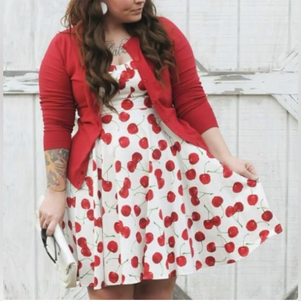 Ixia Cherry Print Dress
